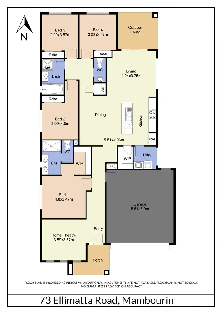 Floorplan of Homely house listing, 73 Ellimatta Road, Mambourin VIC 3024