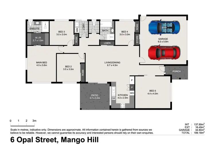 Floorplan of Homely house listing, 6 Opal Street, Mango Hill QLD 4509