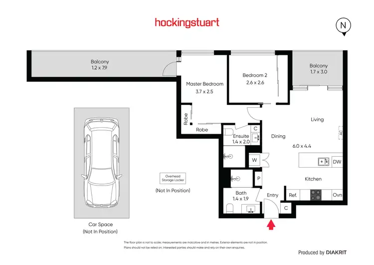 Floorplan of Homely apartment listing, 1001/7 Aspen Street, Moonee Ponds VIC 3039
