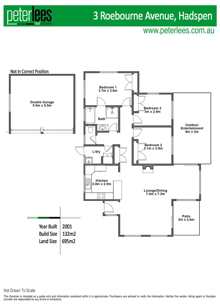 Floorplan of Homely house listing, 3 Roebourne Avenue, Hadspen TAS 7290