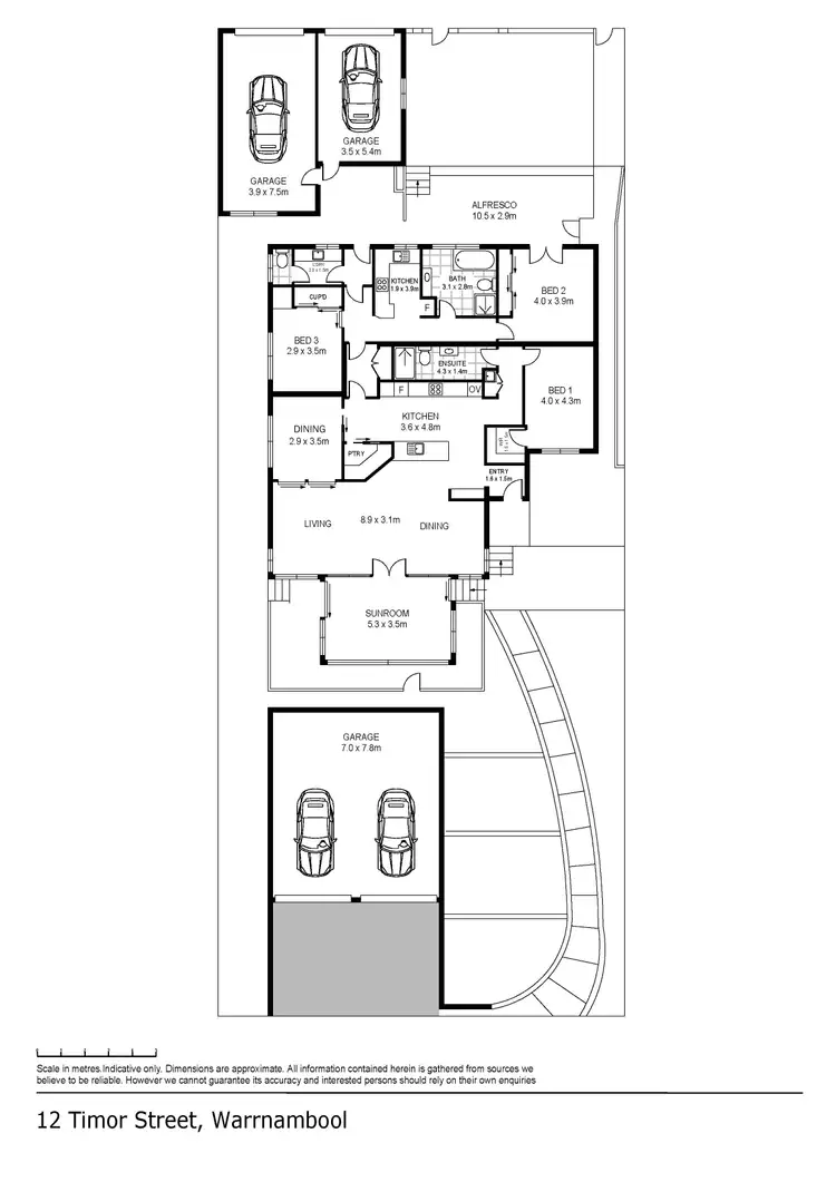 Floorplan of Homely house listing, 12 Timor Street, Warrnambool VIC 3280
