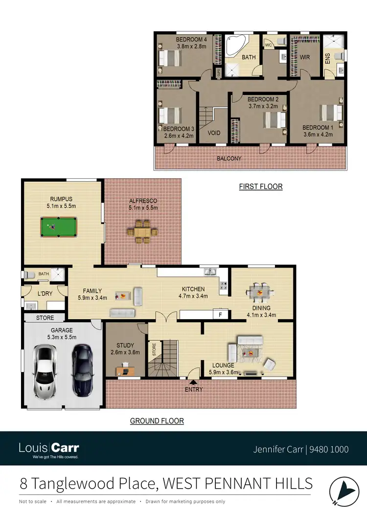Floorplan of Homely house listing, 8 Tanglewood Place, West Pennant Hills NSW 2125