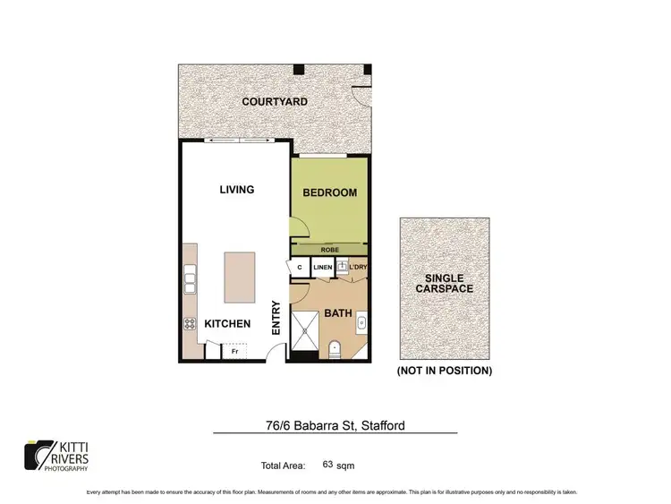 Floorplan of Homely apartment listing, 76/6 Babarra Street, Stafford QLD 4053
