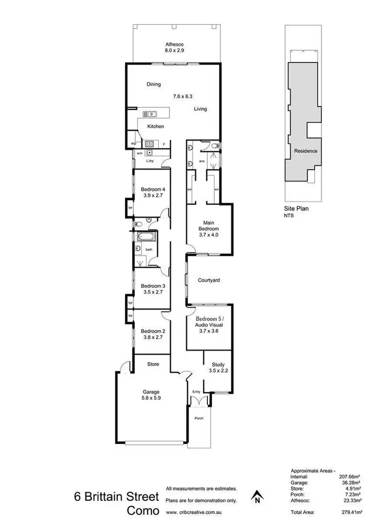 Floorplan of Homely house listing, 6 Brittain Street, Como WA 6152