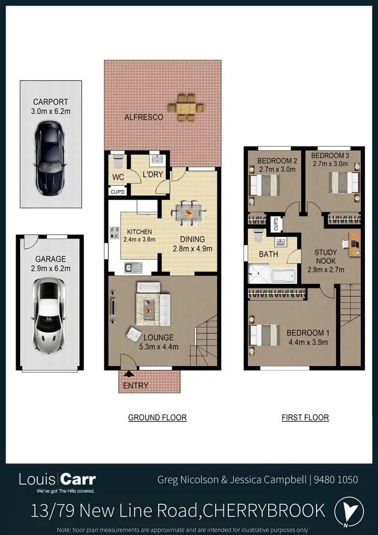 Floorplan of Homely townhouse listing, 13/79 New Line Road, Cherrybrook NSW 2126