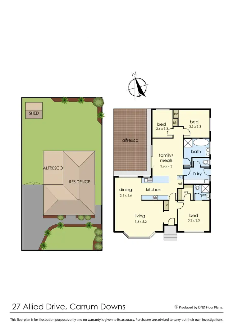 Floorplan of Homely house listing, 27 Allied Drive, Carrum Downs VIC 3201