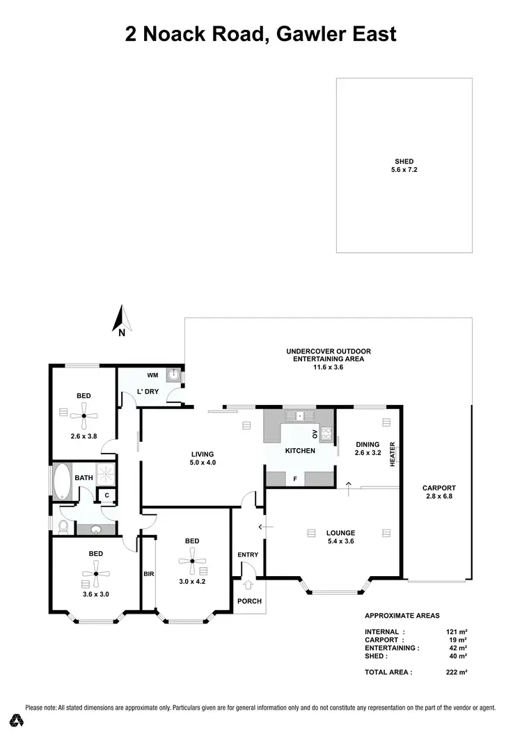 Floorplan of Homely house listing, 2 Noack Road, Gawler East SA 5118