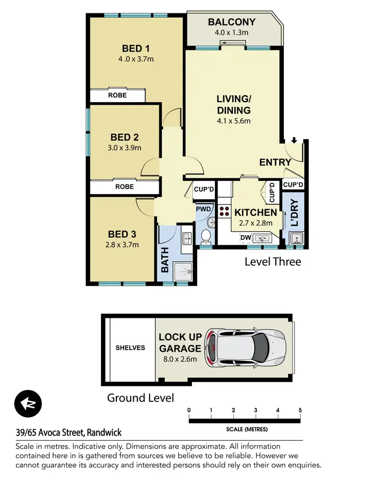 Floorplan of Homely apartment listing, 39/65-69 Avoca Street, Randwick NSW 2031