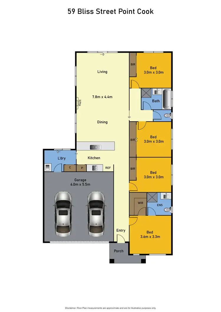 Floorplan of Homely house listing, 59 Bliss Street, Point Cook VIC 3030