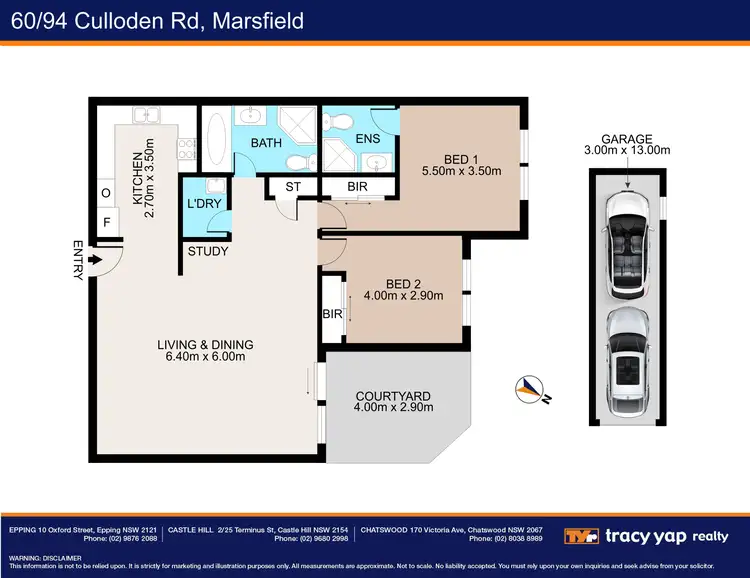 Floorplan of Homely apartment listing, 60/94-116 Culloden Road, Marsfield NSW 2122