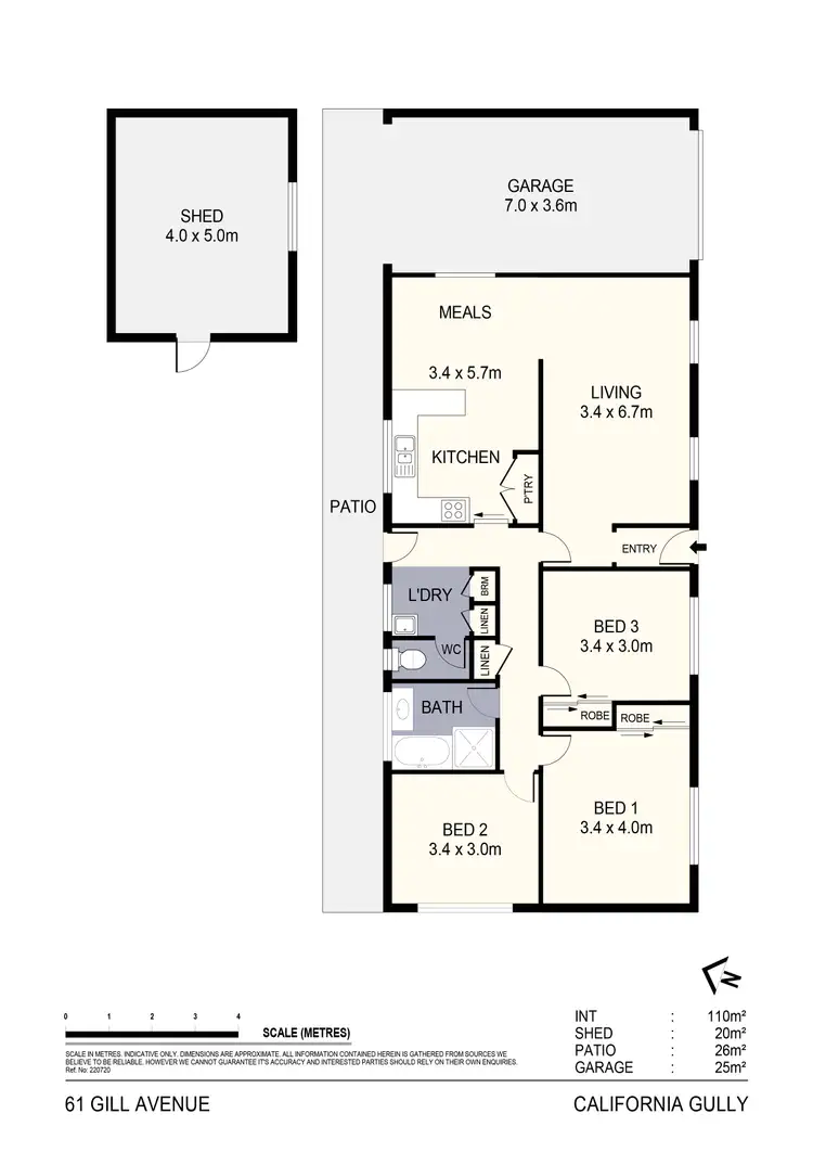 Floorplan of Homely house listing, 61 Gill Avenue, California Gully VIC 3556