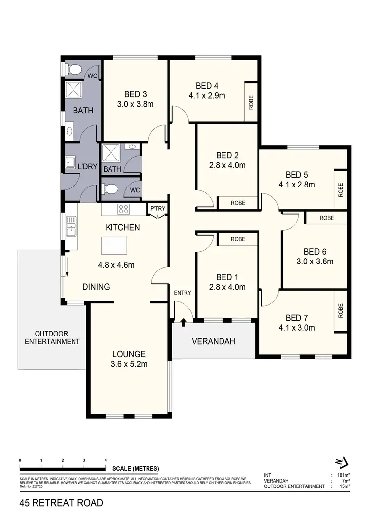 Floorplan of Homely house listing, 45 Retreat Road, Flora Hill VIC 3550