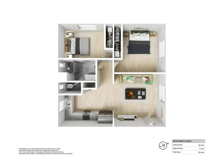 Floorplan of Homely unit listing, 1/33 Nesca Parade, The Hill NSW 2300