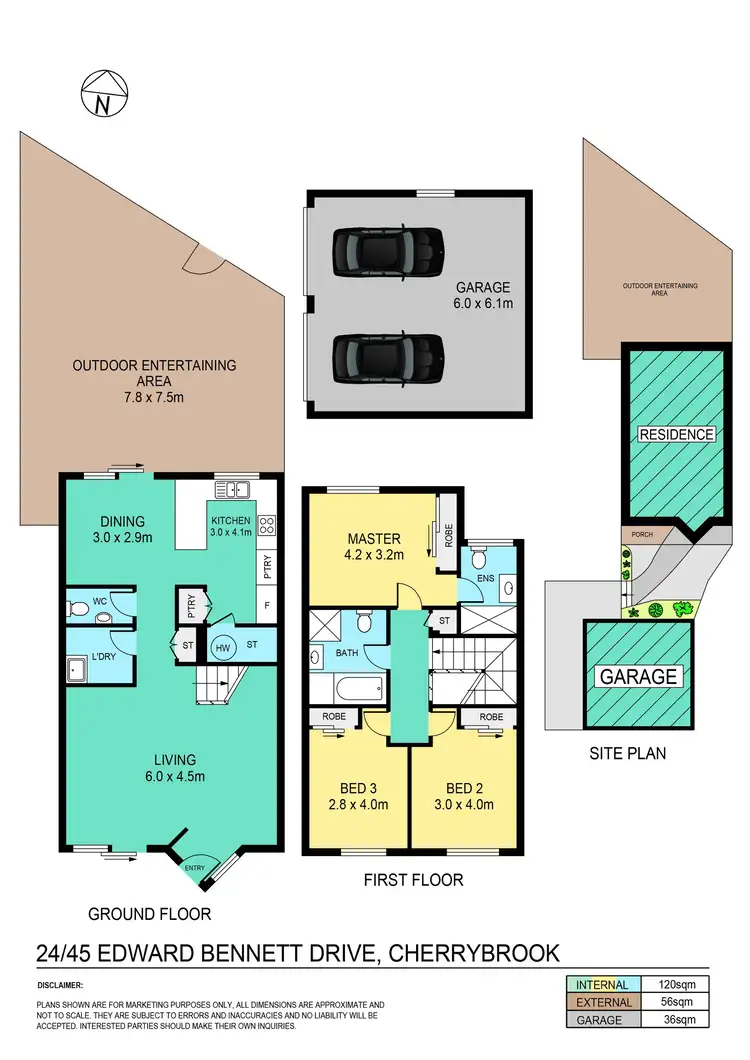 Floorplan of Homely townhouse listing, 24/45 Edward Bennett Drive, Cherrybrook NSW 2126