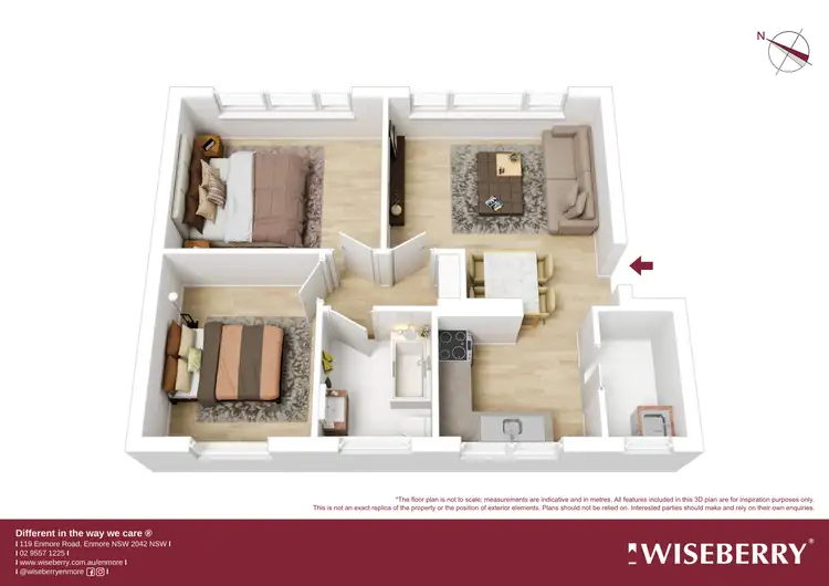 Floorplan of Homely apartment listing, 2/19 David Street, Marrickville NSW 2204