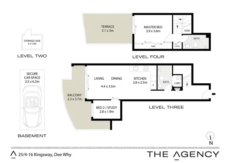 Floorplan of Homely apartment listing, 25/4-16 Kingsway, Dee Why NSW 2099