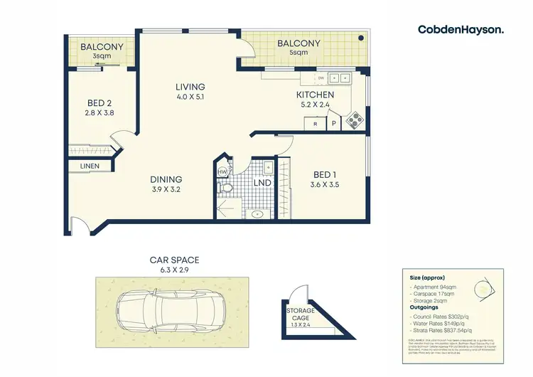 Floorplan of Homely apartment listing, 49/69 Allen Street, Leichhardt NSW 2040