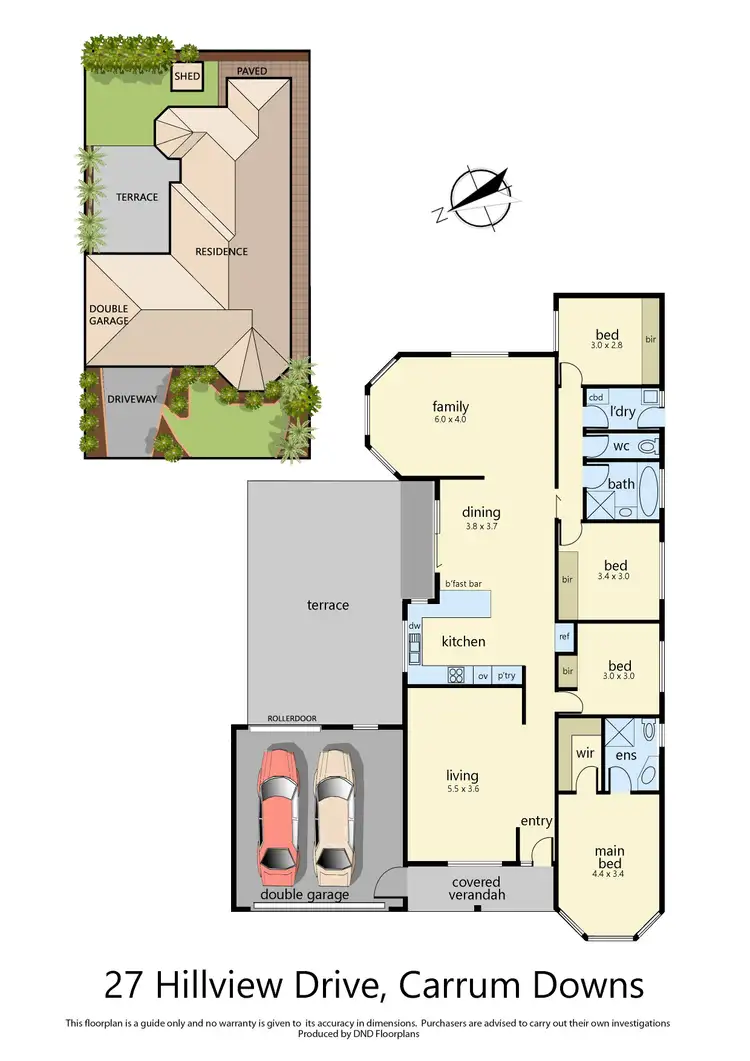 Floorplan of Homely house listing, 27 Hillview Drive, Carrum Downs VIC 3201