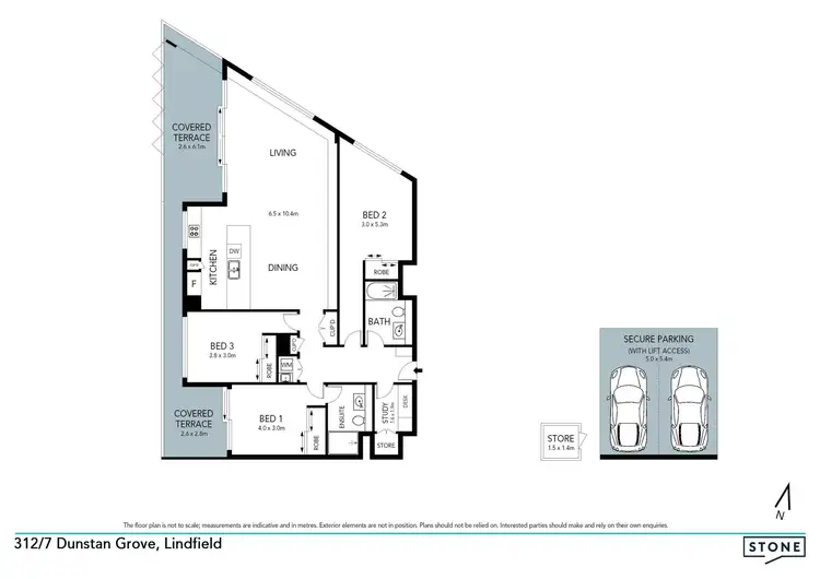 Floorplan of Homely apartment listing, 312/7 Dunstan Grove, Lindfield NSW 2070