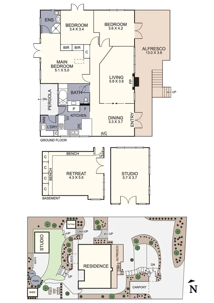 Floorplan of Homely house listing, 105 Arthurs Creek Road, Hurstbridge VIC 3099