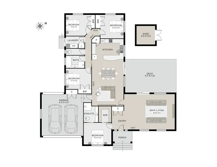 Floorplan of Homely house listing, 12 Integrity Drive, Youngtown TAS 7249