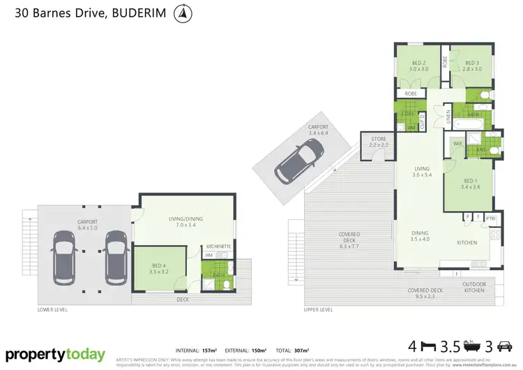 Floorplan of Homely house listing, 30 Barnes Drive, Buderim QLD 4556