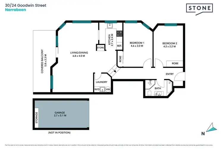 Floorplan of Homely apartment listing, 30/24 Goodwin Street, Narrabeen NSW 2101