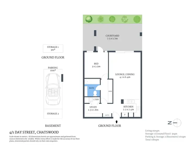 Floorplan of Homely apartment listing, 4/1 Day Street, Chatswood NSW 2067