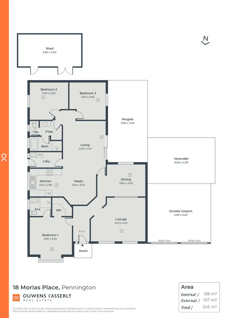 Floorplan of Homely house listing, 18 Morias Place, Pennington SA 5013