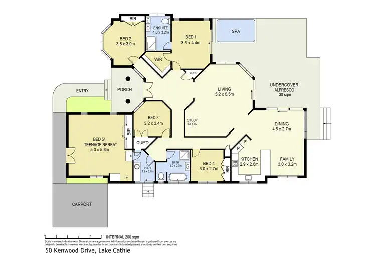 Floorplan of Homely house listing, 50 Kenwood Drive, Lake Cathie NSW 2445