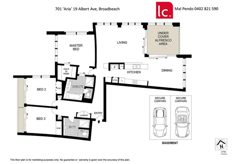 Floorplan of Homely apartment listing, 701/19 Albert Avenue, Broadbeach QLD 4218