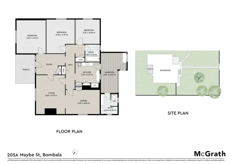 Floorplan of Homely house listing, 205A Maybe Street, Bombala NSW 2632