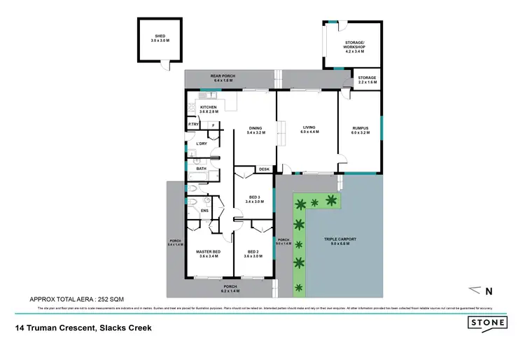Floorplan of Homely house listing, 14 Truman Crescent, Slacks Creek QLD 4127