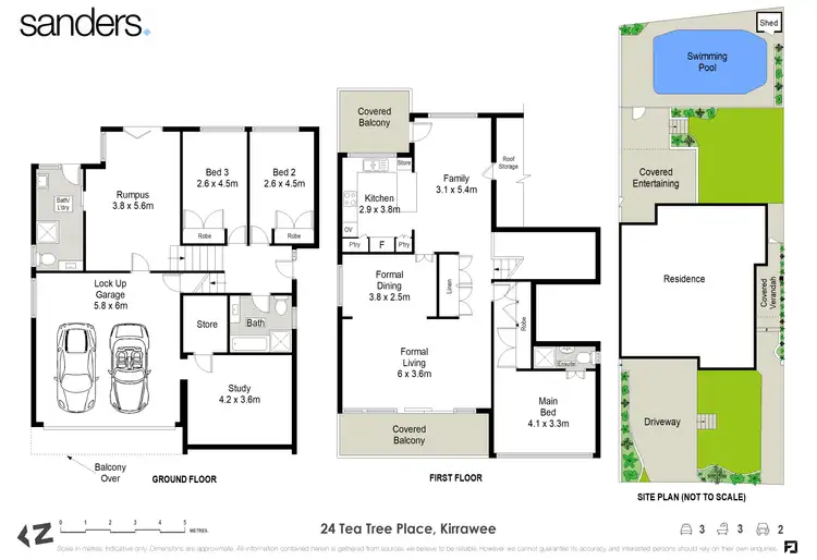 Floorplan of Homely house listing, 24 Tea Tree Place, Kirrawee NSW 2232