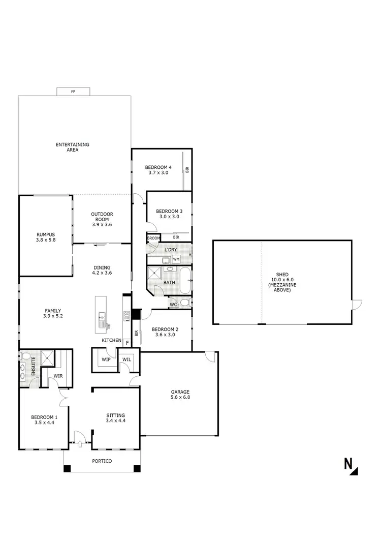 Floorplan of Homely house listing, 10 Anteah Road, Maiden Gully VIC 3551