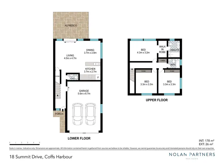 Floorplan of Homely townhouse listing, 18 Summit Drive, Coffs Harbour NSW 2450
