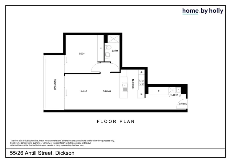 Floorplan of Homely apartment listing, 55/26 Antill Street, Dickson ACT 2602