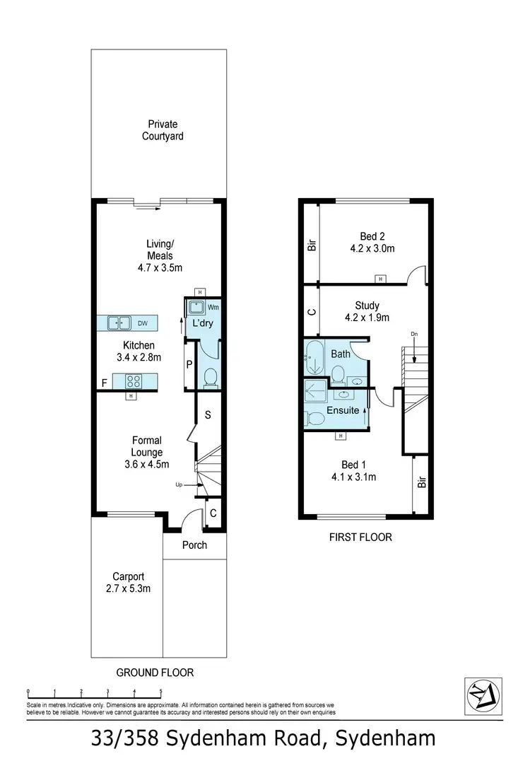 Floorplan of Homely townhouse listing, 33/358 Sydenham Road, Sydenham VIC 3037