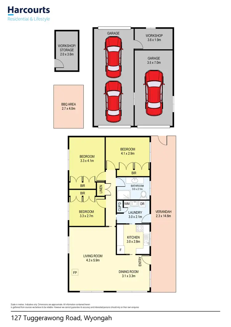 Floorplan of Homely house listing, 127 Tuggerawong Road, Wyongah NSW 2259