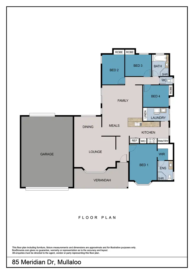 Floorplan of Homely house listing, 85 Meridian Drive, Mullaloo WA 6027