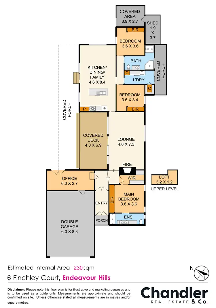 Floorplan of Homely house listing, 6 Finchley Court, Endeavour Hills VIC 3802