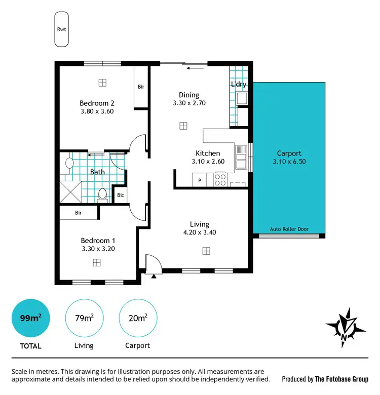 Floorplan of Homely house listing, 8 Mistletoe Lane, Noarlunga Centre SA 5168