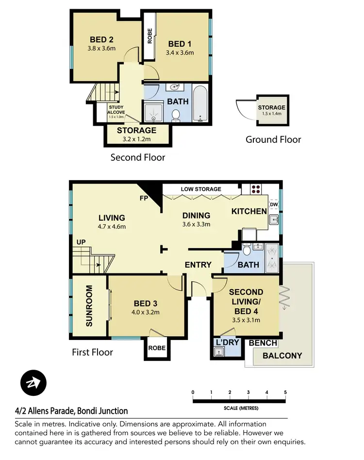 Floorplan of Homely apartment listing, 4/2 Allens Parade, Bondi Junction NSW 2022