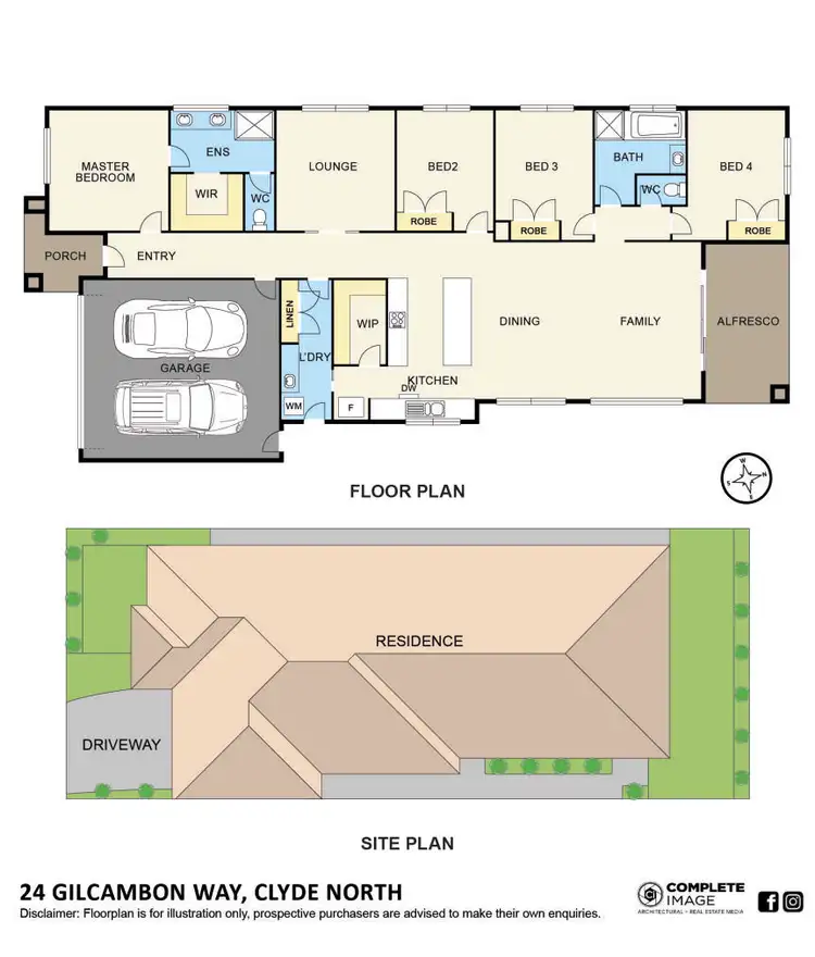 Floorplan of Homely house listing, 24 Gilcambon Way, Clyde North VIC 3978