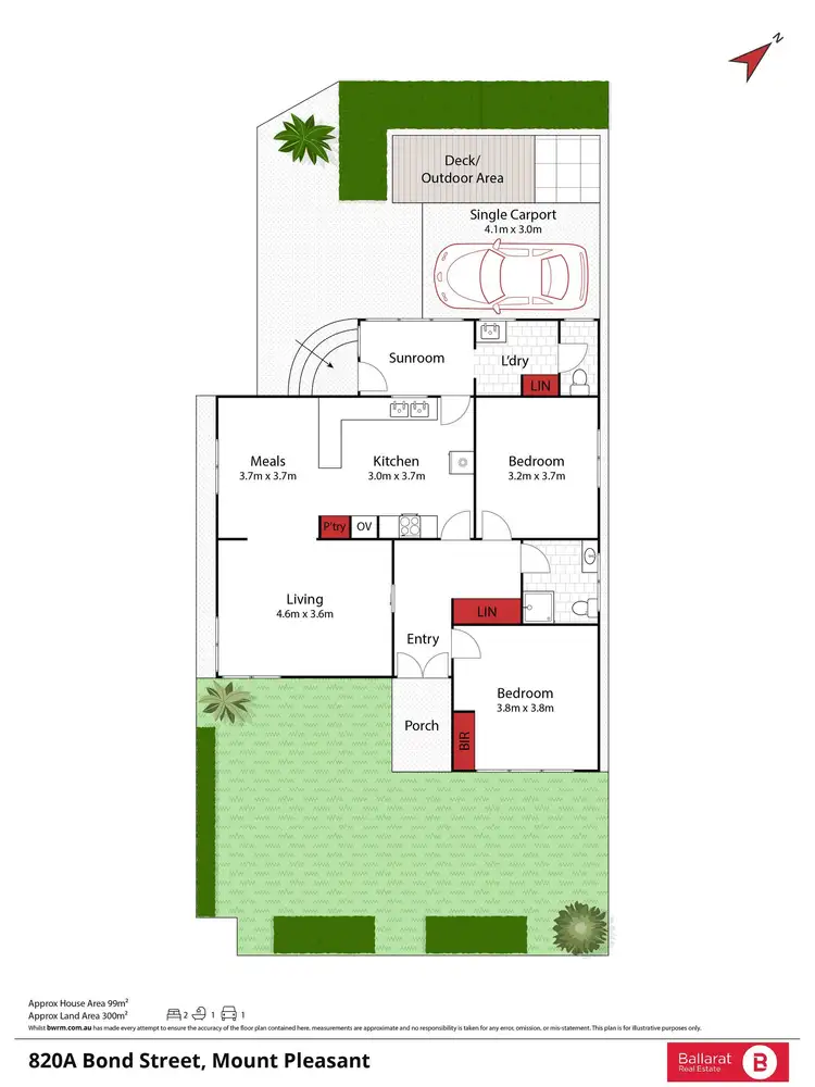 Floorplan of Homely house listing, 820 Bond Street, Mount Pleasant VIC 3350