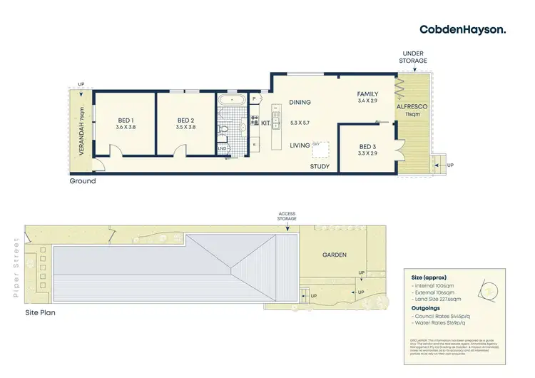Floorplan of Homely house listing, 46 Piper Street, Lilyfield NSW 2040