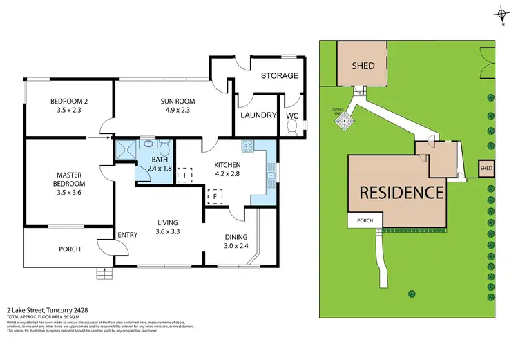 Floorplan of Homely house listing, 2 Lake Street, Tuncurry NSW 2428