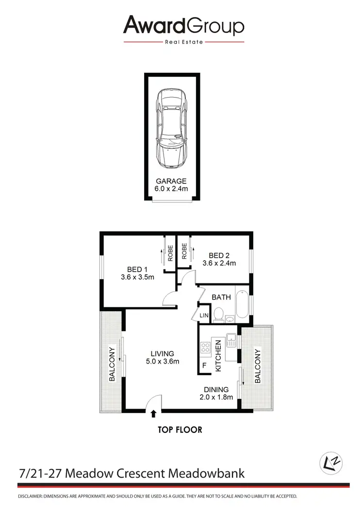 Floorplan of Homely unit listing, 7/21-27 Meadow Crescent, Meadowbank NSW 2114