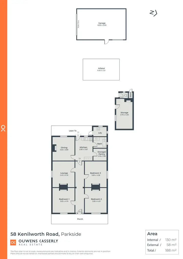 Floorplan of Homely house listing, 58 Kenilworth Road, Parkside SA 5063