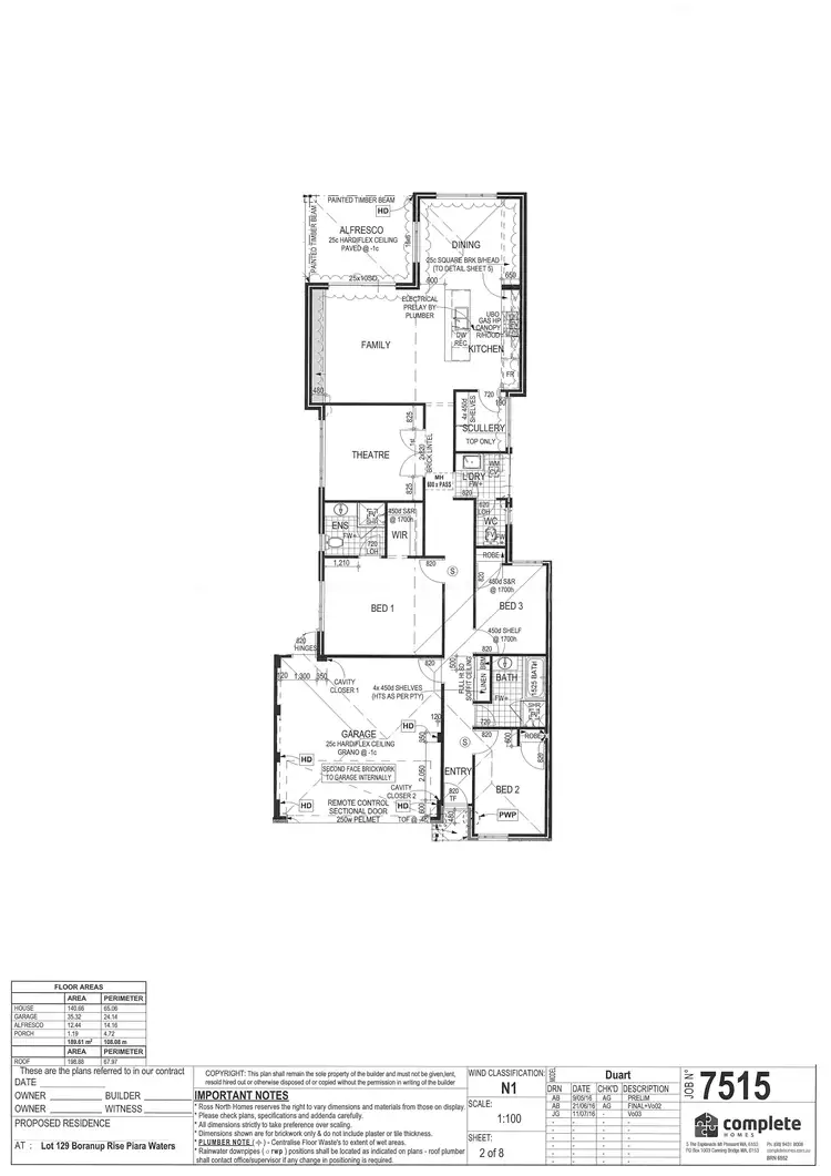 Floorplan of Homely house listing, 8 Boranup Rise, Piara Waters WA 6112